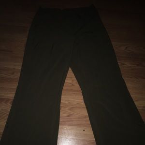 Women’s olive green wide leg pants size 16
